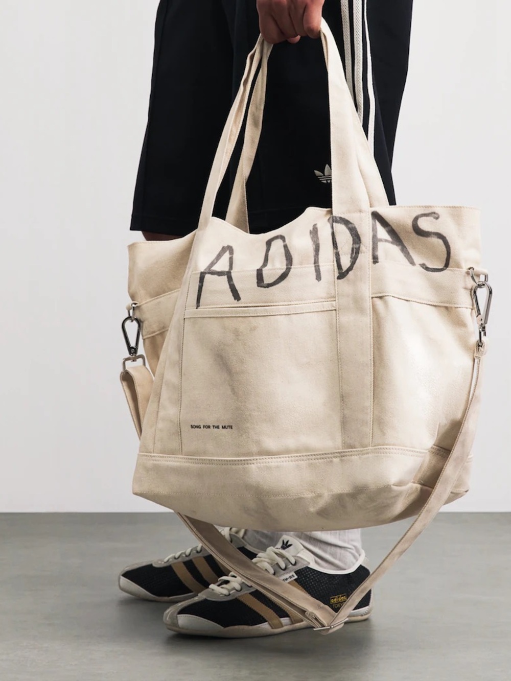 adidas x song for the mute Off-White Canvas Tote NWT